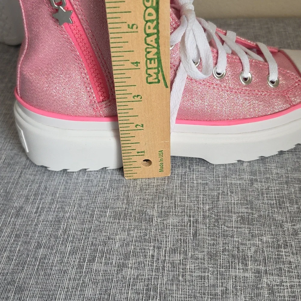 New Converse All Star Sparke Pink Platform High-Top Sneakers Junior 6/ Womens 8